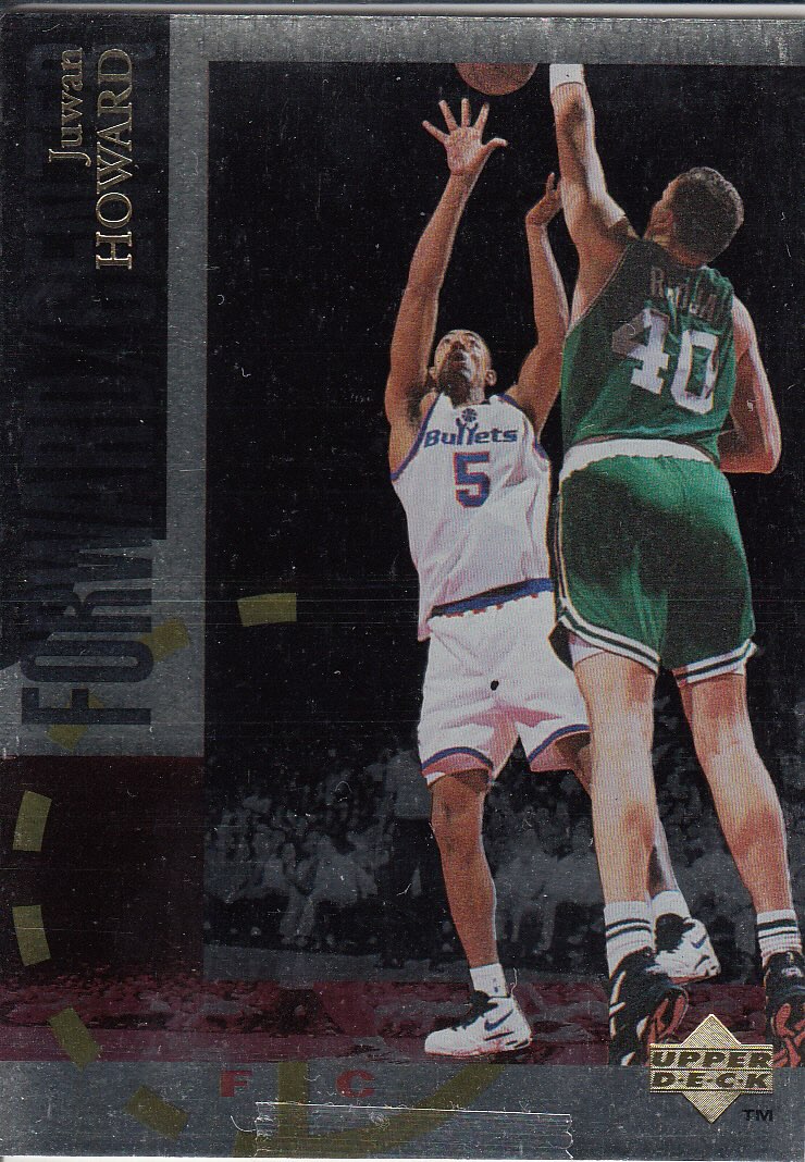 Front view of Juwan Howard 1994-95 Upper Deck #178 basketball card - Base edition (Washington Bullets)