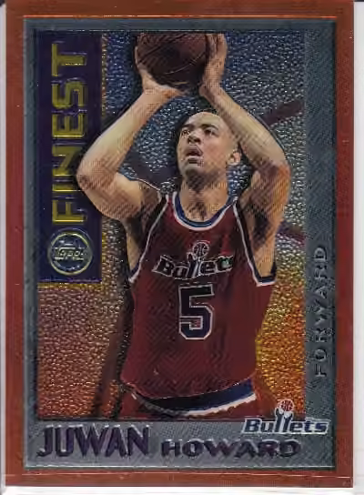 Juwan Howard | 1995-96 Topps Topps Finest Mystery Bordered Test Refractor #M20