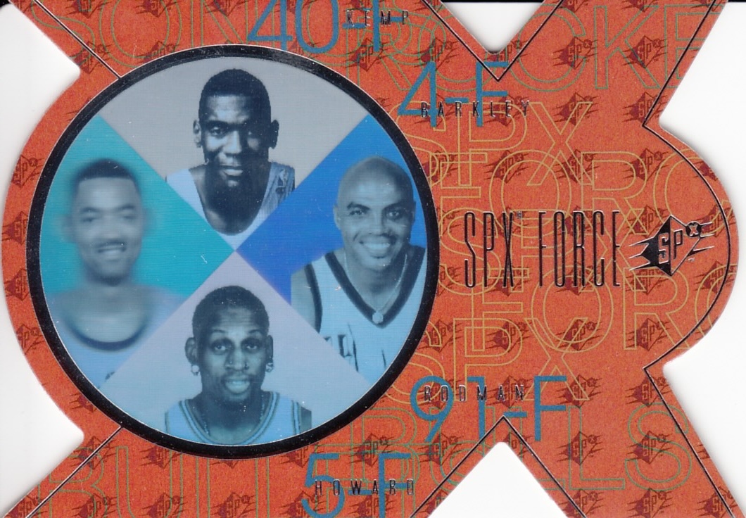 Front view of Juwan Howard 1996-97 SP #F2 basketball card - Base edition (Washington Bullets)