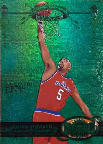 Juwan Howard 1997-98 Fleer Metal Universe Precious Metal Gems Green