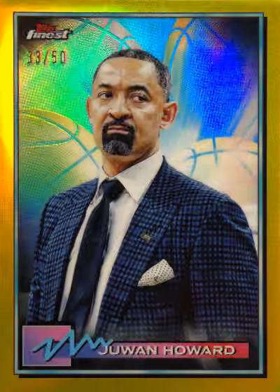 Juwan Howard | 2021-22 Topps Topps Finest Base Set Gold Refractor #37