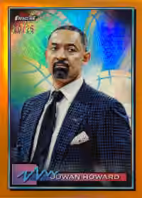 Juwan Howard 2021-22 Topps Finest Orange Refractor #37 - Orange Refractor
