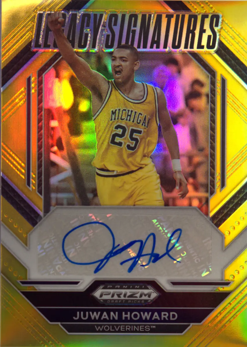 2023-24 Panini Prizm Draft Picks Juwan Howard Legacy Signatures