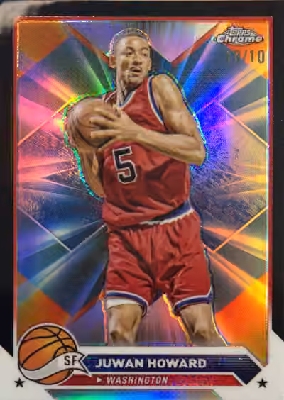 Juwan Howard | 2023-24 Topps Topps Chrome Base Set Black Refractor #101