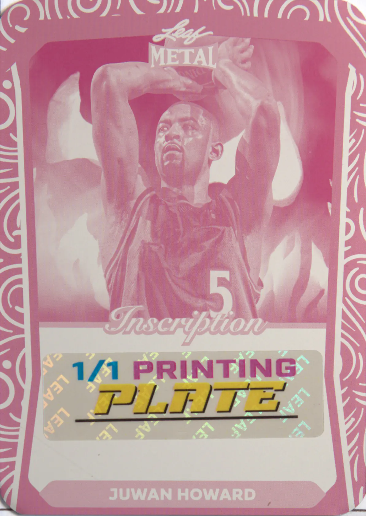 Juwan Howard 2024-25 Leaf Leaf Metal Helloween Exclusives Printing Plate Magenta #HI-JH2