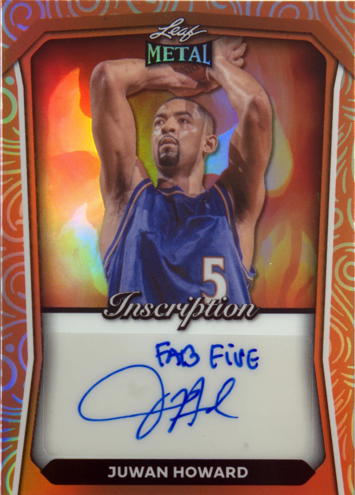 Juwan Howard 2024-25 Leaf Leaf Metal Helloween Exclusives Prismatic Jack-O-Lantern #HI-JH2
